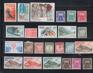 France Colonies Andorre Andora Stamps & Some Never Hinged Lot 51177