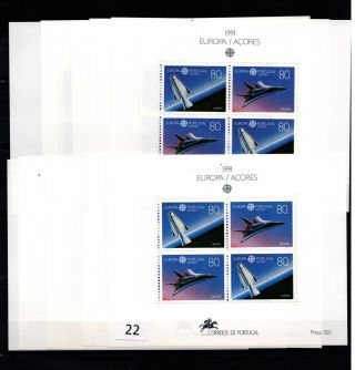 / 10x Portugal - Mnh - Europa Cept 1991 - Space - Spaceships