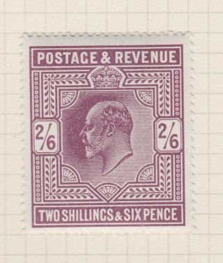 Gb Stamps King Edward Vii 1911 2/6d Somerset House Shade316 Mounted On Page