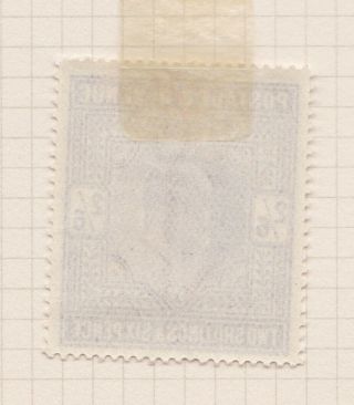 GB STAMPS KING EDWARD VII 1911 2/6d SOMERSET HOUSE SHADE316 MOUNTED ON PAGE 2