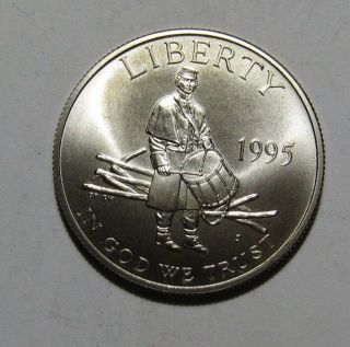 1995 S Civil War Commemorative Half Dollar (not Proof) - Bu - 69sa - 2