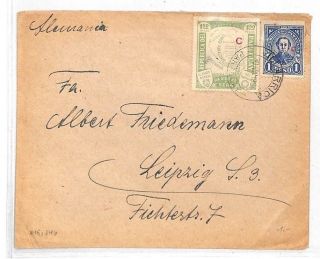 Hh80 1934 Paraguay Campana C Rural Office Gran Chaco Overprint Cover Leipzig