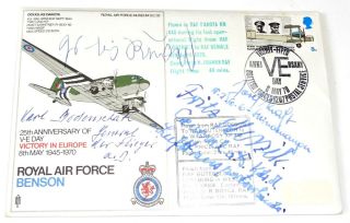 Stamps - Great Britain - 25th Anniversary Of V - E Day 1970 (signed).