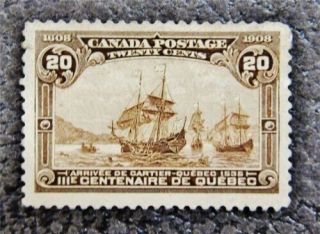 Nystamps Canada Stamp 103 Og H $250