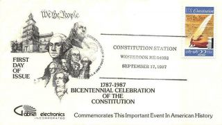 2360 22c Signing Of The Constitution,  First Day Cover Cachet.  W/fancy [d526456]