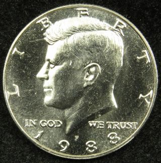 1988 P Uncirculated Kennedy Half Dollar Bu (b04)