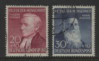 Germany 1952 Portrait Semi Postal High Values B329 - 330 $78