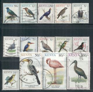 Kenya 594 - 610 Sg593 - 603 1993 - 99 Birds Defin Issue Set Of 14 Cat$20