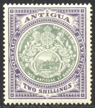 Antigua 41 Lh - 1913 5sh Violet & Green