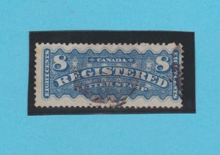 Canada Scott F3,  1876 Registration Stamp,  Blue,  8 Cent,  Very Fine