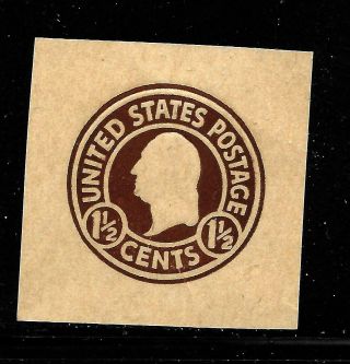Hick Girl Stamp - U.  S.  Cut Square Envelope Sc W485 Brown On Manila Y670