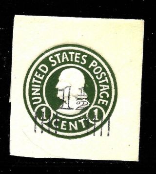 Hick Girl Stamp - U.  S.  Cut Square Envelope Sc U515 Surcharge Y669