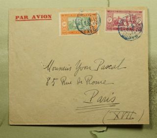 Dr Who 1934 French West Africa Senegal Dakar Airmail To France E68399