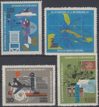 1971.  84 Spain Antilles Mnh 1971 Dia De La Meteorologia Meteorology Day