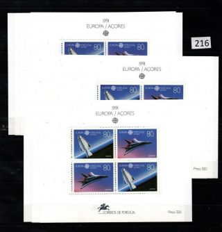 13x Azores,  Portugal 1991 - Mnh - Europa Cept - Space
