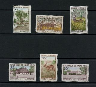 P644 Burkina Faso 1962 Fauna Wild Animals Tourism 6v.  Mvlh