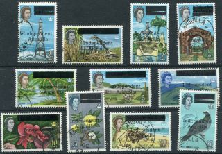 1967 - Anguilla - Short Set Of 11 To 25c,