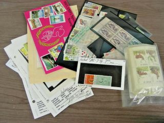 Ireland,  Assortment Of Stamps & Sheets Cards & In Others