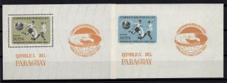 P113338/ Paraguay – Variety – Souvenir Sheets Scott 691 Mnh Perf,  Imperf