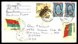 Mayfairstamps Burkina Faso 1994 To Germantown Maryland Cover Wwb73857