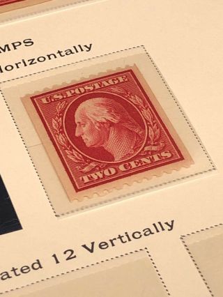 Scott USPS Watermarked Panama Pacific 1908 - 1913 US Stamp Lot 7