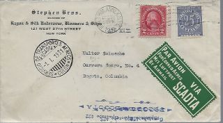 Scadta Usa To Colombia Via Colon Panama - Good Marking 1931