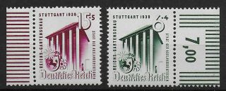 Dt.  Reich Gartenschau Stuttgart 1939 Mnh Cv $ 21.  -