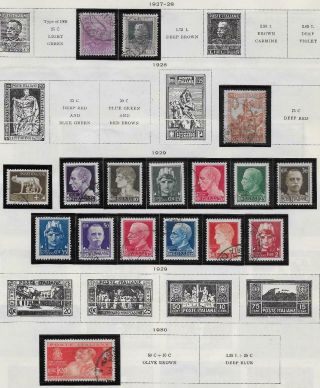 17 Italy Stamps From Quality Old Album 1927 - 1930