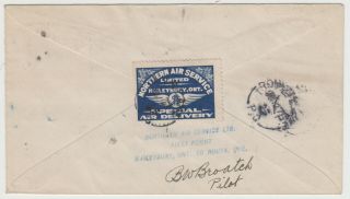 Northern Air Service 1925 Semi - Official Airmail First Flight Haileybury To Rouyn