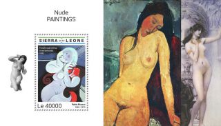 Sierra Leone 2018 Nude Paintings S201809