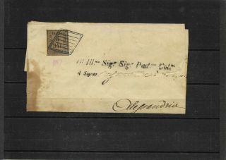 Italy Romagna 1859 5baj On Cover Addressed Removed And Stained (c4)