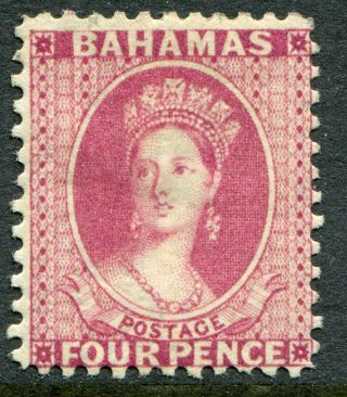 Bahamas 1882 Ca Perf.  12 4d Rose Sg 41 Hinged (cat.  £550)