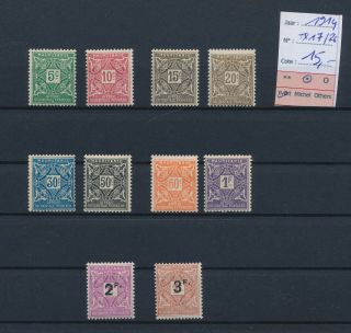 Lk82667 Mauritania 1914 Taxation Stamps Fine Lot Mh Cv 15 Eur