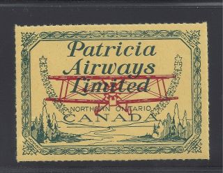 Canada Cl43 Patricia Airways Limited Semi - Official Airmail