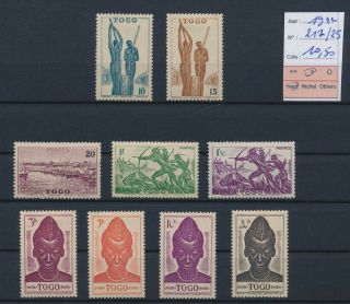 Lk82480 Togo 1942 African Art & Culture Fine Lot Mh Cv 10,  5 Eur