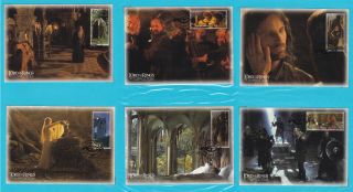 Zealand 2001 Lord Of The Rings Lotr Maxi Card 6 Different