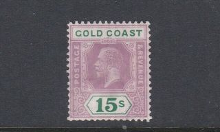 Gold Coast 1921 15s Dull Purple/green Die 1 Mnh Cv £200