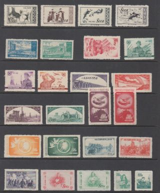 China PRC 112 Different stamps 1949 - 1955 NGAI 2