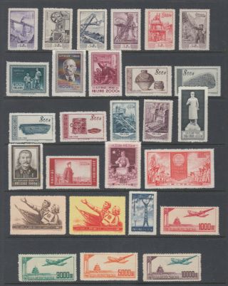 China PRC 112 Different stamps 1949 - 1955 NGAI 4