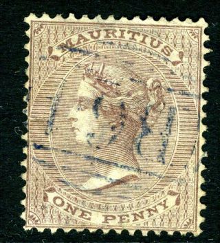 Seychelles/mauritius - 1863 - 72 1d Purple Brown Fine In Seychelles Sg Z14