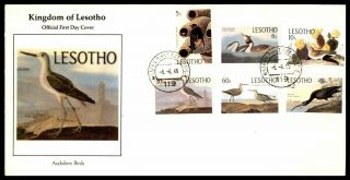 Mayfairstamps Lesotho 1965 Birds Audubon First Day Cover Wwb83945