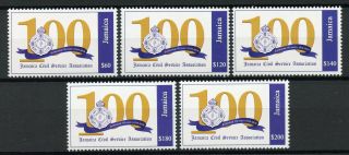 Jamaica 2019 Mnh Civil Service Association 100 Years 5v Set Emblems Stamps