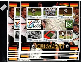 ,  10x Sierra Leone 2000 - Mnh - Soccer - Germany -