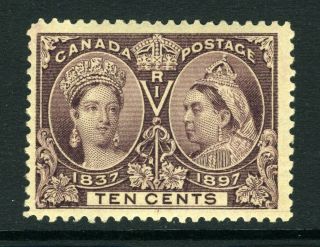 Canada Scott 57 - Nh - 10¢ Brown Violet Diamond Jubilee (. 018)