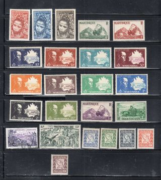 France Martinique Stamps Hinged & Lot 1955