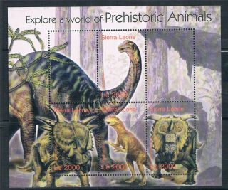 Sierra Leone 2004 Prehistoric Animals Ms Sg 4170 Mnh
