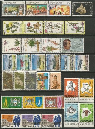 BOTSWANA SELECTION THEMATICS COMPLETE SETS AND PART SETS & STAMPS 0304 3