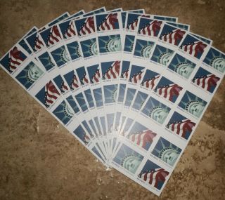 2011 Lady Liberty & Flag US Forever Stamps 10 Books of 20 - 200 Count 2