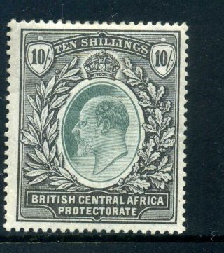 British Central Africa 1903 10 Shillings Fresh Mh