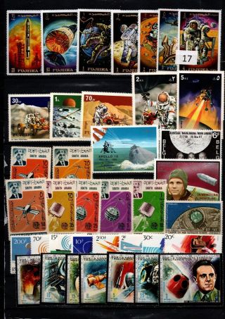 / 38 Stamps - Mnh - Space - Spaceships - Moon - Apollo -